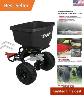 Rust-Resistant 2.2 Cu. Ft. ATV/Tractor Spreader with Dual Impeller Technology