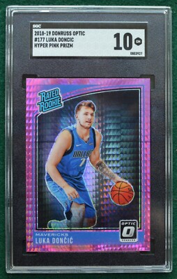 Luka Dončić rookie card SGC 10 Gem Mint 2018 Optic Hyper Luka Dončić rookie card SGC 10 Gem Mint 2018 Optic Hyper