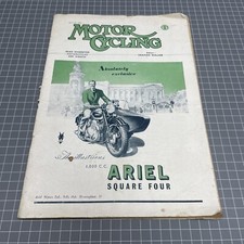 RETRO Motor Cycling Magazine Mancave 1950 Junk Cafe Art Advert Ariel Bike Race