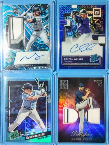 🚨30+ Huge PANINI MLB Lot - S/N #d RPA Auto Dual Patch RC Holo Prizm Trout Betts - Picture 1 of 7