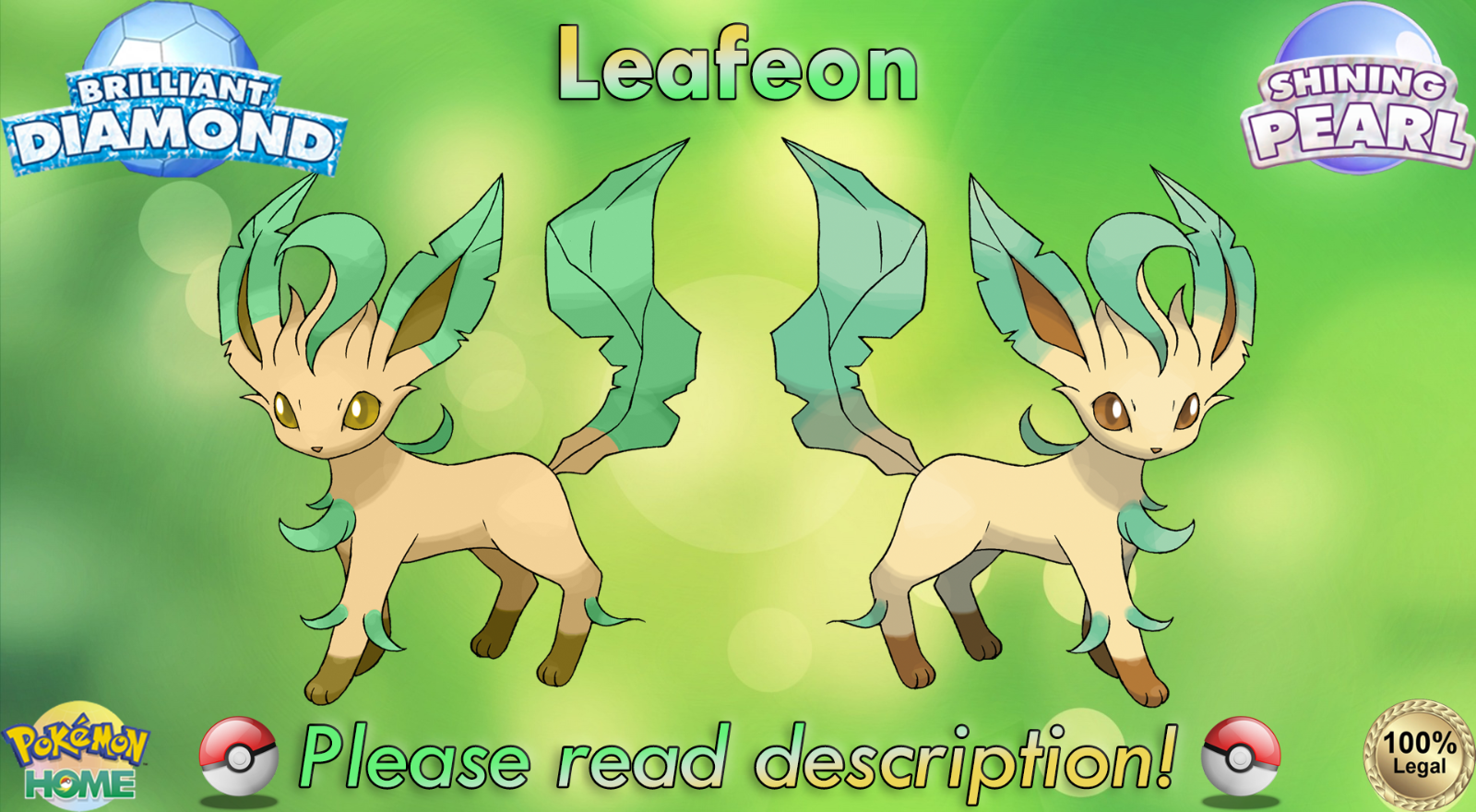 Special Leafeon V and Glaceon V Promo Pre-Order Bonus From Pokémon  Brilliant Diamond and Shining Pearl Coming, PokeGuardian