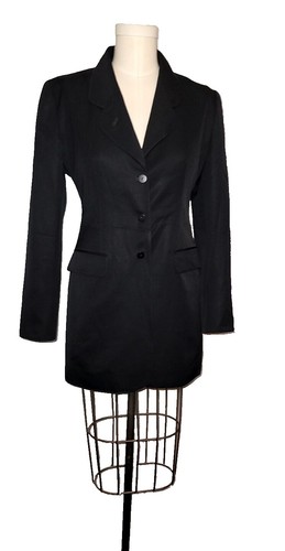 State of Claude Montana Women's Navy Pin Stripe Wool Pant Suit