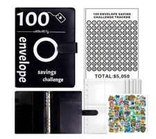 100 Envelopes Challenge Binder, Simple and Interesting Way to Save 5,050 Surfing