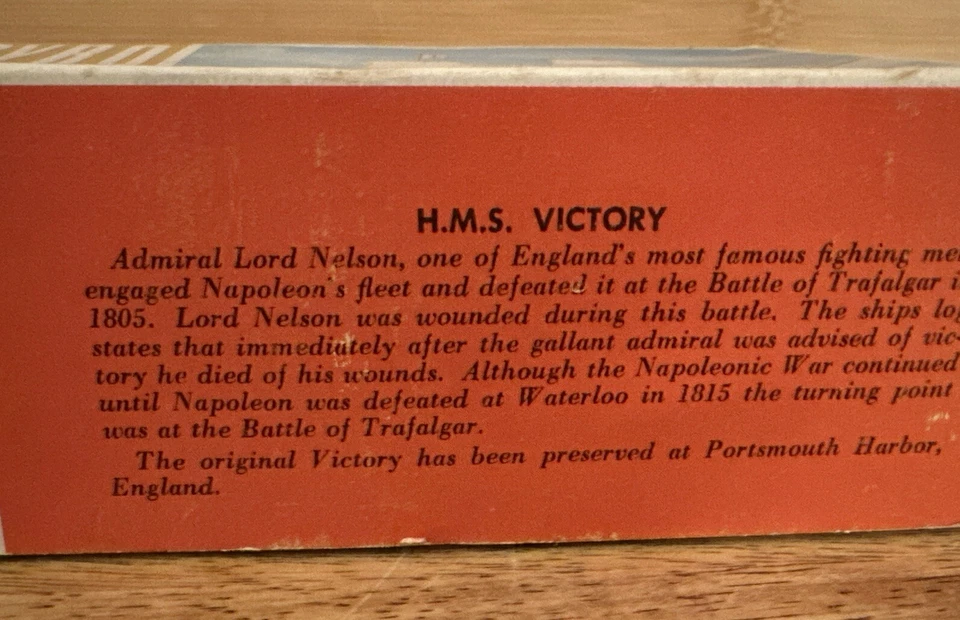 De colección PYRO Pilgram Barco del Almirante Lord Nelson Modelo Kit B369-75 Foto 3 de 4