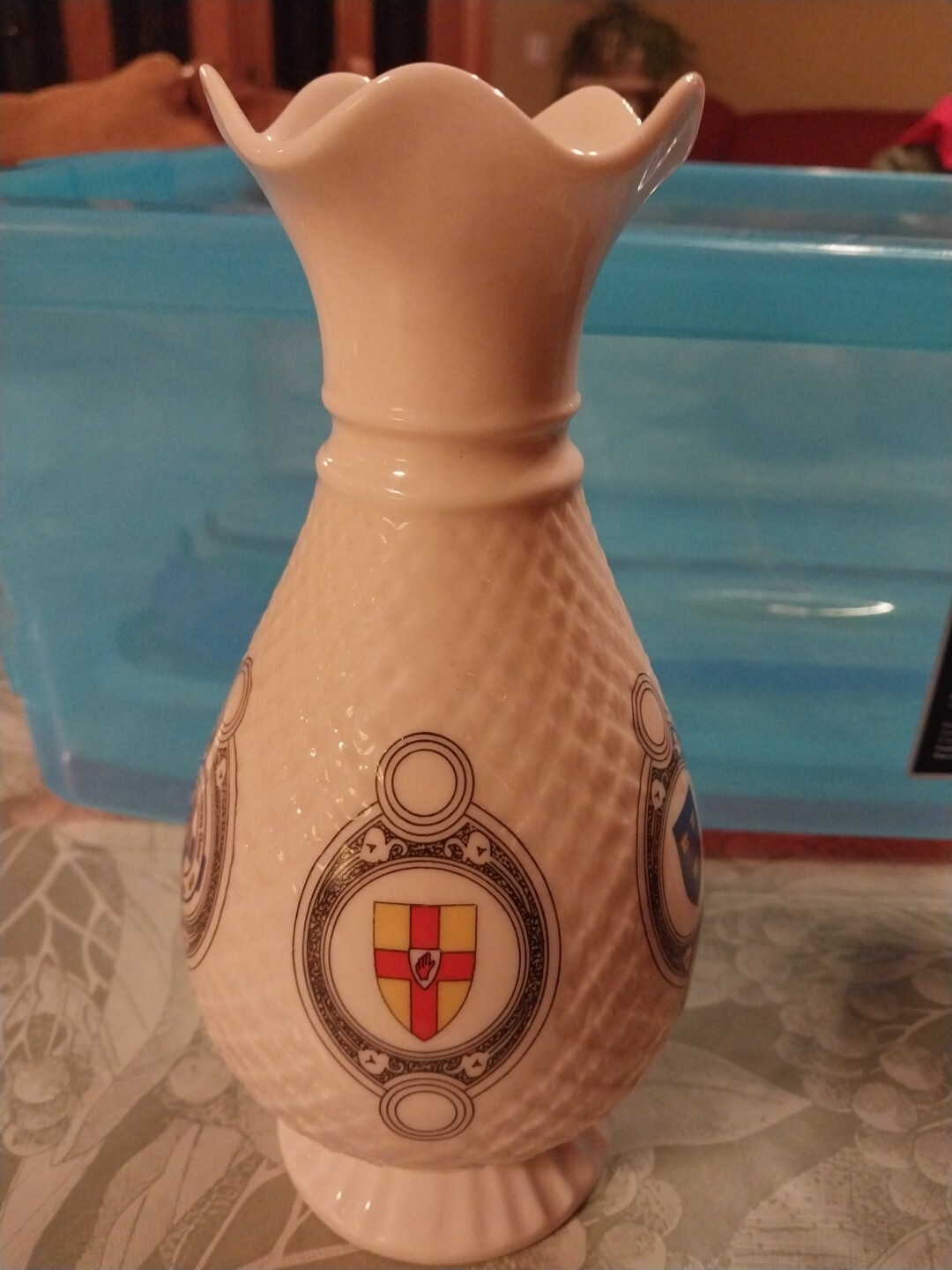 Vintage Brown Mark Belleek Porcelain Vase 18841984 GAA 100 Years eBay