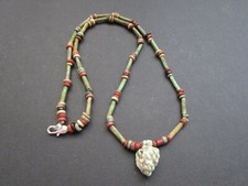 NILE  Ancient Egyptian Grape Amulet Mummy Bead Necklace ca 600 BC