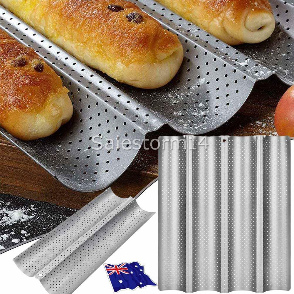 French Bread Baking Tray Non-Stick Baguette Mould Cake Toast Mold