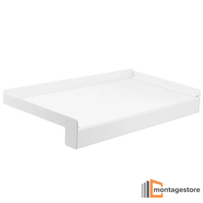 GUTMANN Aluminium Fensterbank 225-360 mm Weiß RAL9016 inkl. Alu Abschluss ohne Putzkante