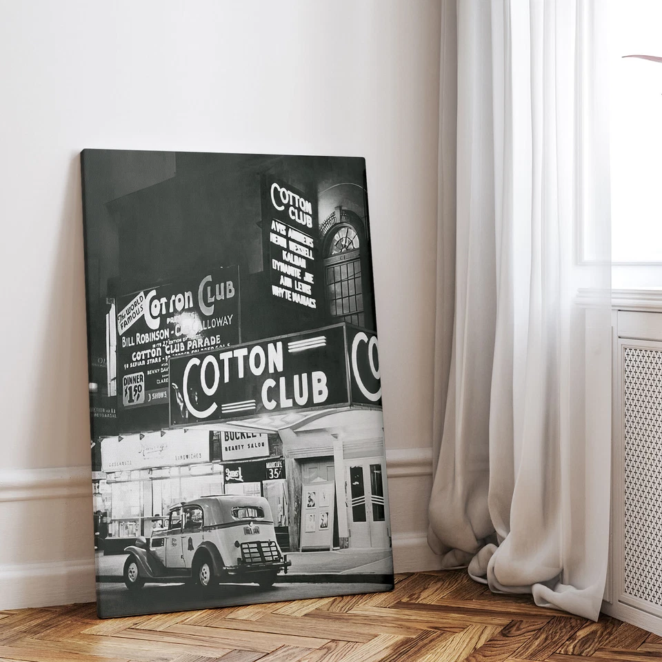 Хлопковый клуб Нью-Йорк 1930-е Эпоха Сухого закона Музыкальный клуб Холст Обертка Художественная Печать - Изображение 2 из 4