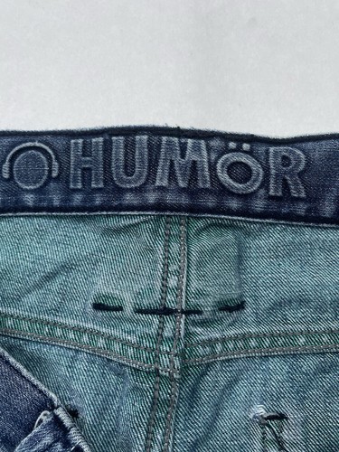 Humor Santiago Drop Crotch Jeans Herren W31 Regular Distressed Blau Button Fly - Bild 10 von 17