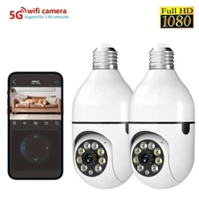 2PCS Wireless Security Camera System Outdoor Home 5G Wifi Night Vision Cam 1080P