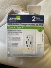 Leviton T5832-2BW USB In-Wall Charger Outlet - White
