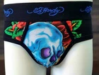 ED HARDY Hip Brief Tattoo Print Mr Romantic Cotton Men's L
