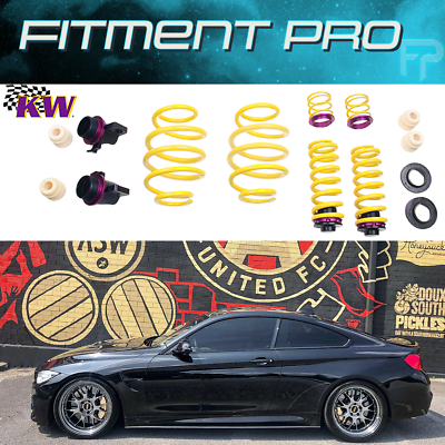  M4 F82 、M3 F80 とF32、F36用ダウンスプリングス KW HAS Adjustable Lowering Springs Kit For 2015-21 BMW M3 Sedan M4