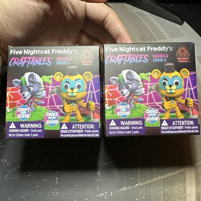 Just Toys Five Nights at Freddy's Security Breach Craftables Series 2 Lot Of 2