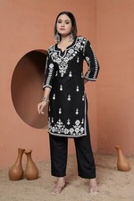 Indian Pakistani Heavy Rayon Kurta Set Party Wear Designer Kurti Pant Set Dress