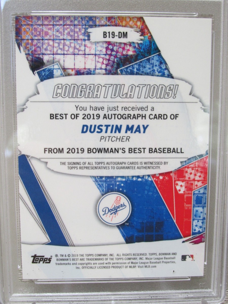 2019 Bowman's Best - Autographs Dustin May #B19-DM Atomic