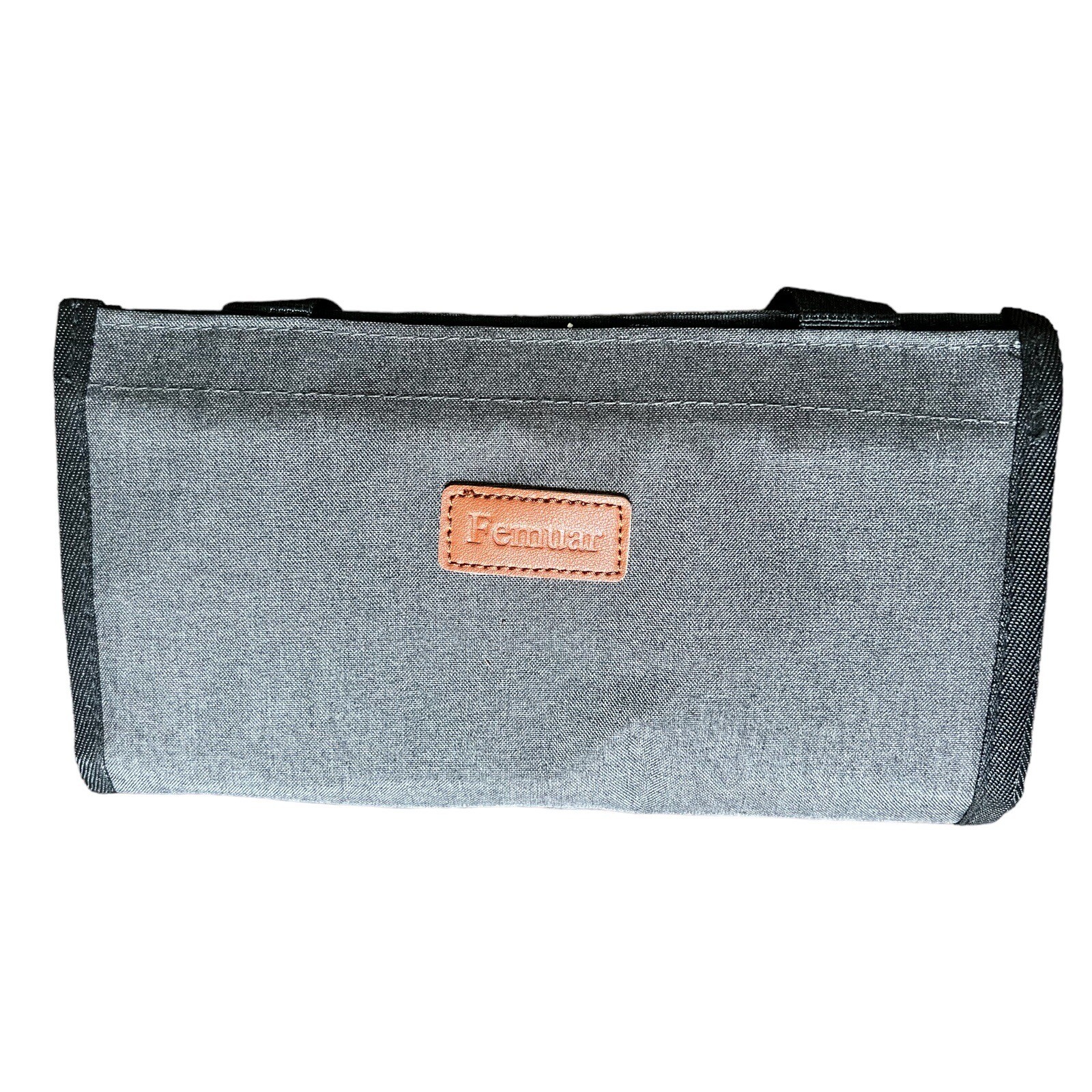 Femuar Insulated Foldable Lunch Tote Cooler Bag Gray Open Box TL251