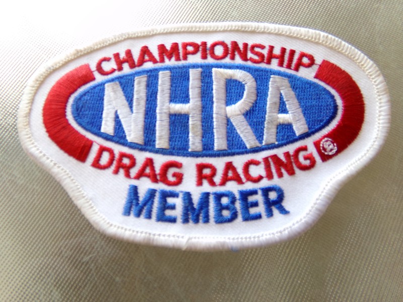 NHRA Vintage Championship Drag Racing Member Embroidered Patch