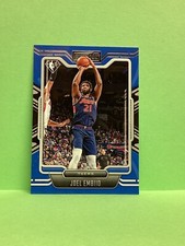 Joel Embiid 2021 Chronicles playbook blue variation card