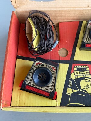 Vintage Dick Tracy Two Way Wrist Radio Toy in Original Box
