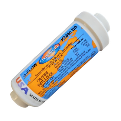 Omnipure K2340-BB Carbon filter for Chlorine and Taste 6''x 2'' for 1/4'' FPT