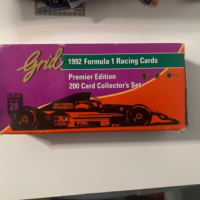 1992 Grid Formula 1 Racing Cards Premier Edition 200 Card Collector s Set