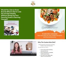Custom Keto Diet Affiliate Website Template For Systeme.io  - No Hosting Fees