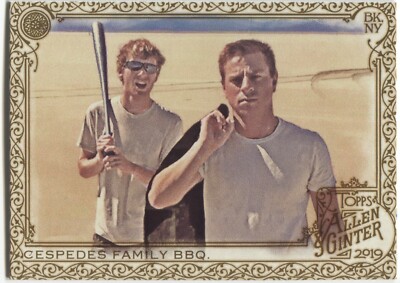 CESPEDES FAMILY BBQ 2019 Allen & Ginter GOLD BORDER Hot Box -BASEBALL BLOG- #291