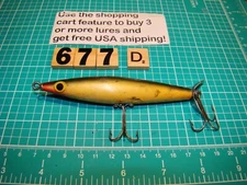 V0677 D PORTER WOODEN FISHING LURE
