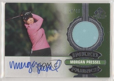 2021 SP Game Used Inked Fabrics Level 1 28/49 Morgan Pressel #IF-MP Auto 4et
