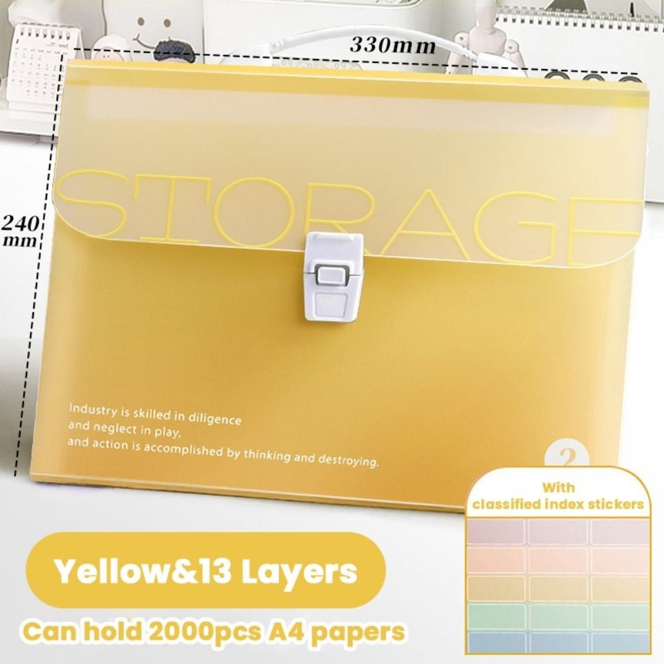 Test Paper Storage A4 File Folder Waterproof Document Bag Organ Bag ...