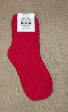 NWT 1 Pair Women's Fluffy Fuzzy Socks by Yacht Smith NEW Red