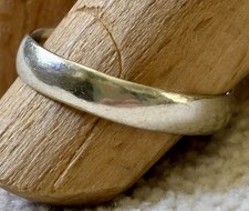 Women  s 925 Sterling Silver Wedding Band Ring Size 6.5