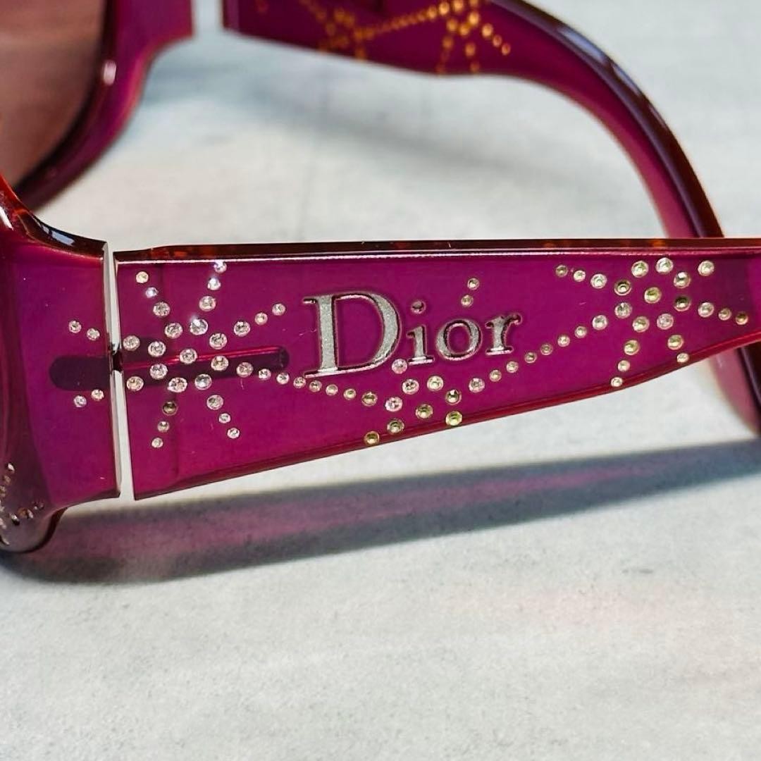 Christian Dior logo rhinestone sunglasses From Japan | eBay