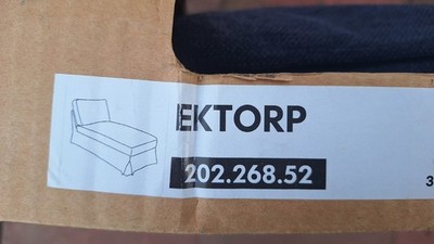 Ikea EKTORP Recamiere Bezug Freistehend Vellinge dunkelblau 202.268.52 Neu 