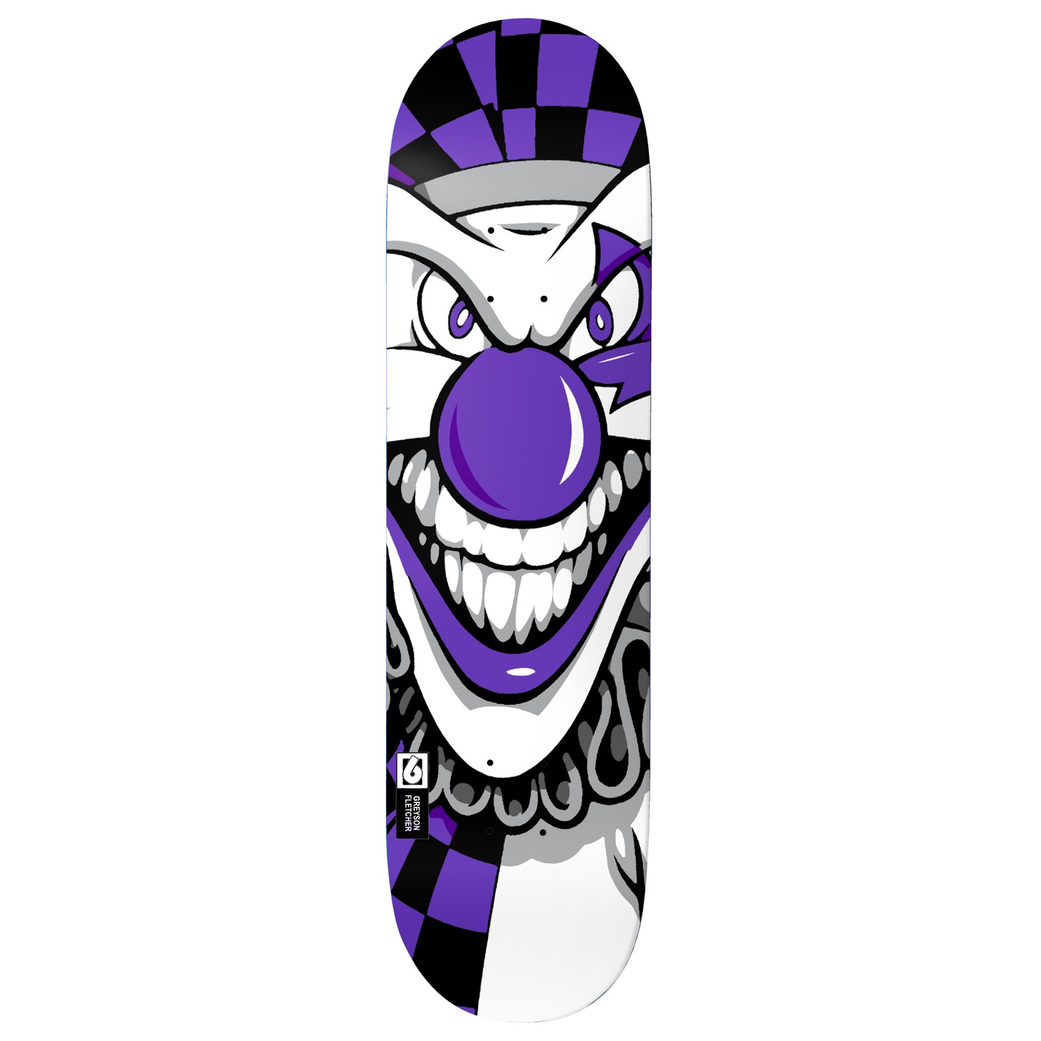 Birdhouse Skateboard Deck Greyson Fletcher Joker Purple 8.25