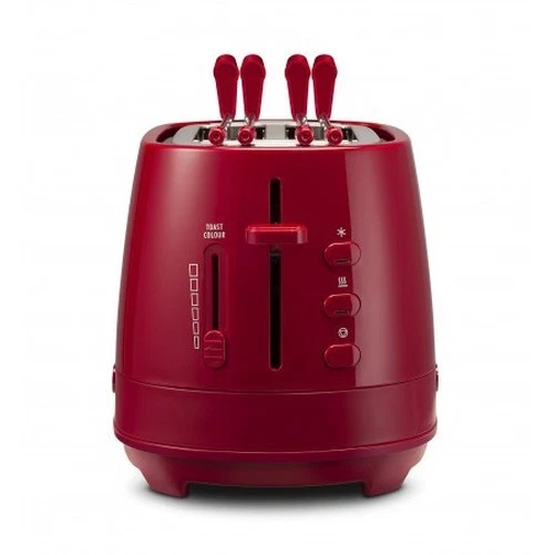 Longhi CTLAP2203R Rojo Tostadora 2 Pinzas 550W 6 Niveles Cocina - Imagen 3 de 3