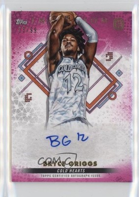 2022-23 Topps Inception OTE Overtime Elite Magenta 13/99 Bryce Griggs Auto 16hd