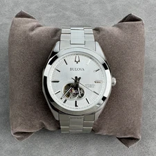 Bulova Men's Surveyor Classic Automatic 42mm silver-tone dial Watch 96A274