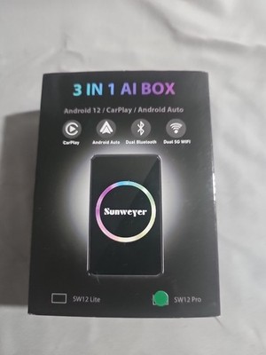 Sunweyer 3 In 1 AI Box Android 12 / CarPlay / Android Auto Sw12pro