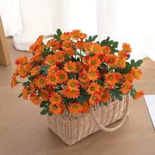 Chamomile-Style Silk Daisy Artificial Flowers 32cm Bouquet for Decor Use