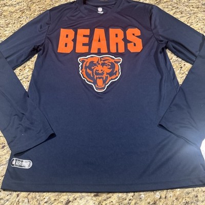 Chicago Bears Shirt Combine Authentic Men s Medium Blue Long Sleeve Cpix
