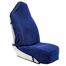 Waterproof Towel Seat Cover with Non Slip Grip - Washable 1pcs Front Blue