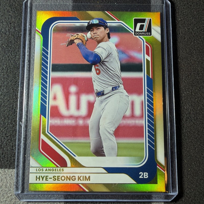 2026 Panini Donruss HYE-SEONG KIM SSP Gold Prizm Refractor #10/10 LA Dodgers