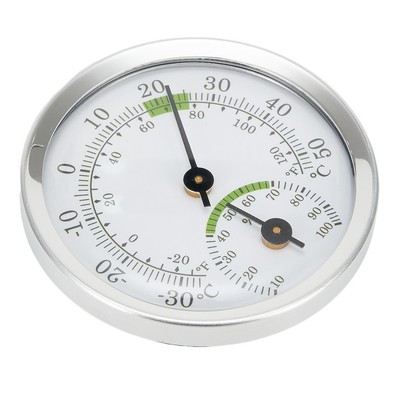 Thermometer Hygrometer Innen Analog Mini Luftfeuchtigkeitsmessgerät Kompakt Büros