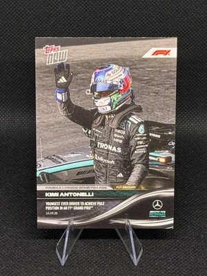 2026 Topps Now F1 #017 Kimi Antonelli Youngest Ever Pole Position F1