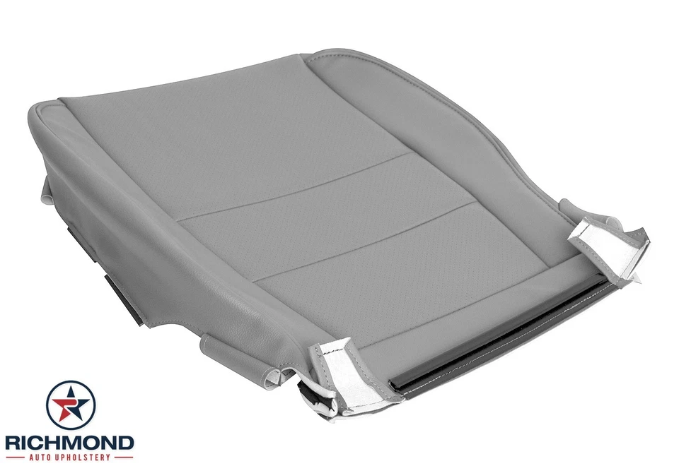 Cubierta de asiento de cuero genuino gris con parte inferior del lado del conductor para Honda Ridgeline 2018 2019 Foto 4 de 4