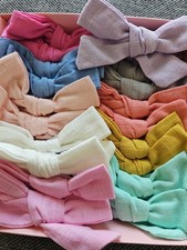 girls fabric bow headbands