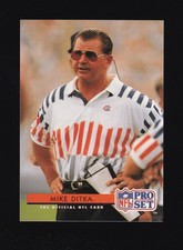 1992 Pro Set Mike Ditka #126 Chicago Bears
